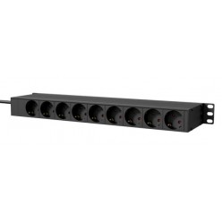 CAYMON PSR269GS/B 19" power distribution unit - German 6 x front sockets + 9 x rear sockets - D